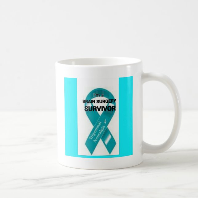 Caneca De Café Consciência do Neuralgia de Trigeminal (Direita)