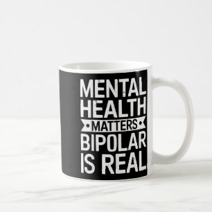 Caneca De Café Consciência do transtorno bipolar depressão saúde