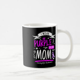Caneca De Café Consciência E Fibro Design I Vestem Roxo Para A Mã