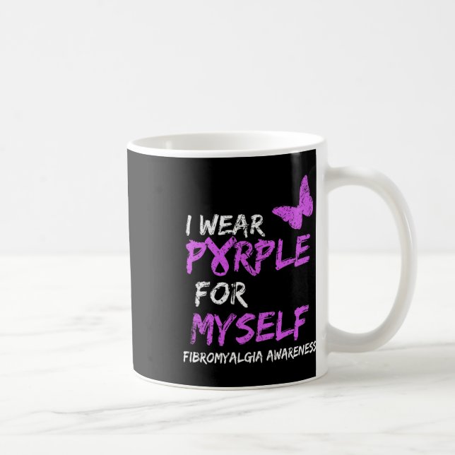 Caneca De Café Consciência Eu Visto Roxo Para Mim Mesmo 1 (Direita)