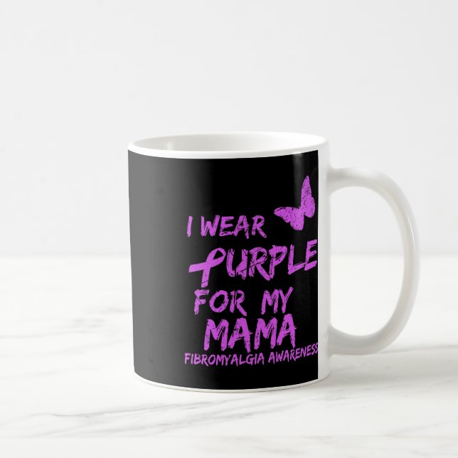 Caneca De Café Consciência Eu Visto Roxo Para Minha Mãe 6 (Direita)
