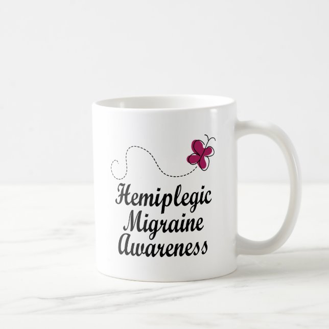 Caneca De Café Consciência hemiplégica da enxaqueca (Direita)