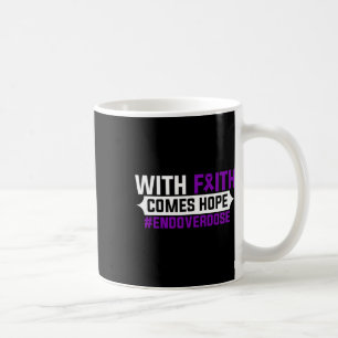 Caneca De Café Consciência sobre Overdose Com Fé Vem Esperança Fi