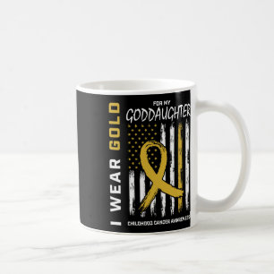Caneca De Café Consciencialização do Câncer Infantil da Afilhada