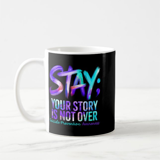 Caneca De Café Conscientização da Prevenção com Suporte Motivacio (Esquerda)