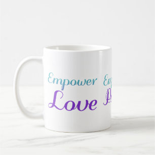 Caneca De Café Conscientização da Prevenção da Paz Empoderada