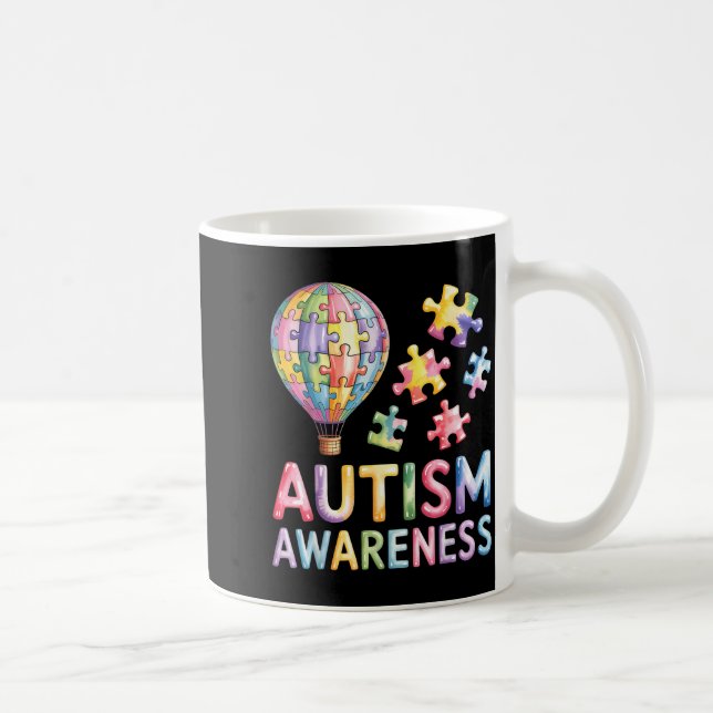 Caneca De Café Conscientização do autismo  (Direita)