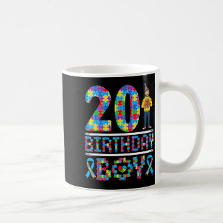 Caneca De Café Conscientização do Autismo 20º Aniversário Menino