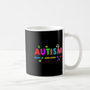 Caneca De Café Conscientização do autismo aceita professor homens