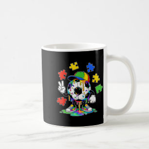 Caneca De Café Conscientização do Autismo Crianças Autistas Menin