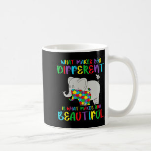Caneca De Café Conscientização do Autismo Diferente Mas Bonito Au