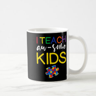 Caneca De Café Conscientização do Autismo Para Professor Eu Ensin