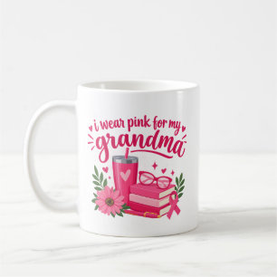 Caneca De Café Conscientização do Câncer de Mama "eu visto rosa p
