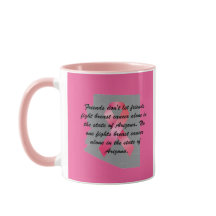 Caneca de café Conscientização do Câncer de Mama n