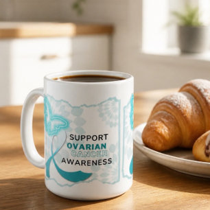 Caneca De Café Conscientização do Câncer de Ovário