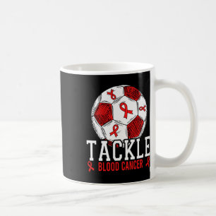 Caneca De Café Conscientização do Câncer de Sangue Footll Tackle