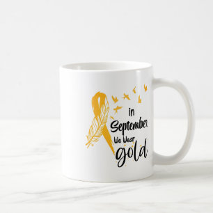 Caneca De Café Conscientização do Câncer Infantil Em Setembro Usa