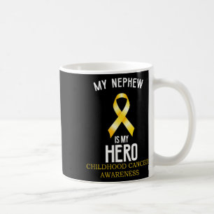 Caneca De Café Conscientização do Câncer Infantil Meu Sobrinho é 