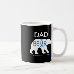 Caneca De Café Conscientização do Urso Pai sobre Diabetes Tipo Um