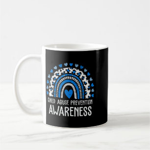 Caneca De Café Conscientização Infantil Arco-íris Leopardo Preven