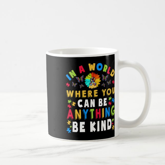 Caneca De Café Conscientização sobre Autismo Gentil Mãe Professor (Direita)