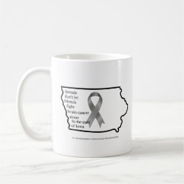 Caneca De Café Conscientização sobre Câncer Cerebral em Iowa