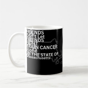 Caneca De Café Conscientização sobre Câncer Cerebral em Massachus