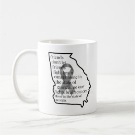 Caneca De Café Conscientização sobre Câncer Cerebral na Geórgia 
