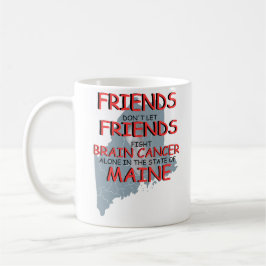 Caneca De Café Conscientização sobre Câncer Cerebral no Maine