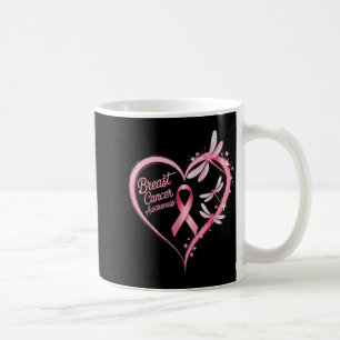 Caneca De Café Conscientização sobre Câncer de Mama Dragoies Cora