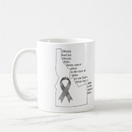 Caneca De Café Conscientização sobre o Câncer Cerebral em Idaho