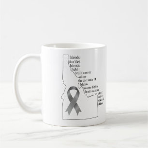 Caneca De Café Conscientização sobre o Câncer Cerebral em Idaho