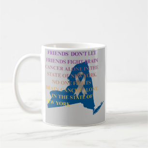 Caneca De Café Conscientização sobre o Câncer Cerebral em Nova Yo