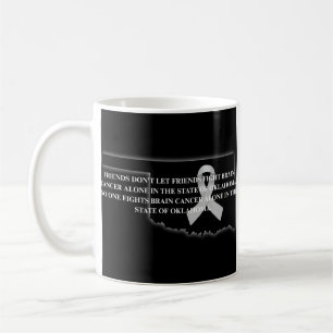 Caneca De Café Conscientização sobre o Câncer Cerebral em Oklahom