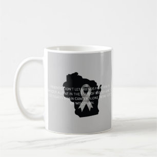 Caneca De Café Conscientização sobre o Câncer Cerebral em Wiscons
