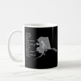 Caneca De Café Conscientização sobre o Câncer Cerebral no Alasca 