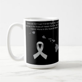 Caneca De Café Conscientização sobre o Câncer Cerebral no Havaí