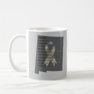 Caneca De Café Conscientização sobre o Câncer Cerebral no Novo Mé