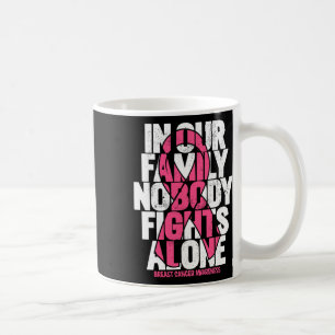 Caneca De Café Conscientização sobre o Câncer de Mama Família Ros