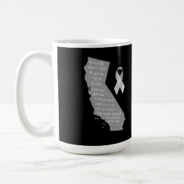 Caneca De Café Conscientização sobre o Câncer de Mama na Califórn