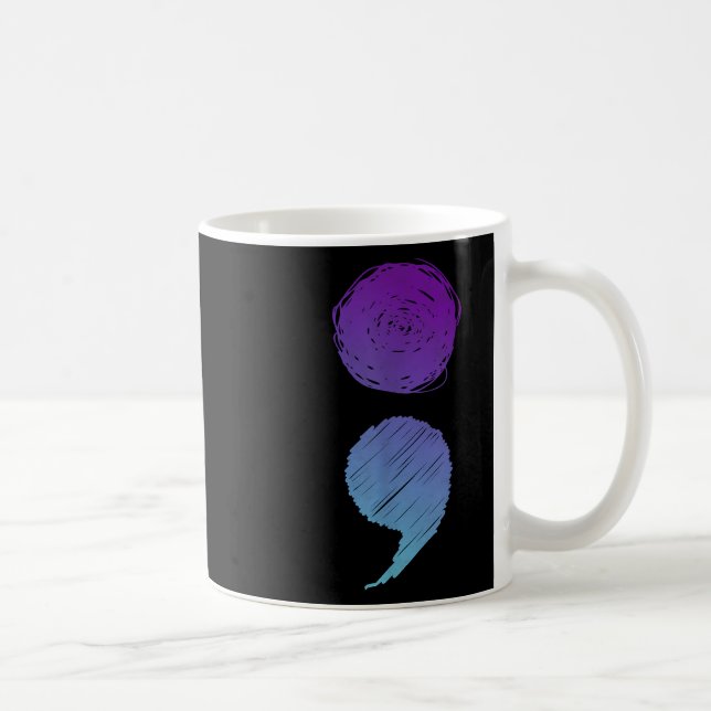 Caneca De Café Conscientização sobre Prevenção do Suicídio Verde- (Direita)