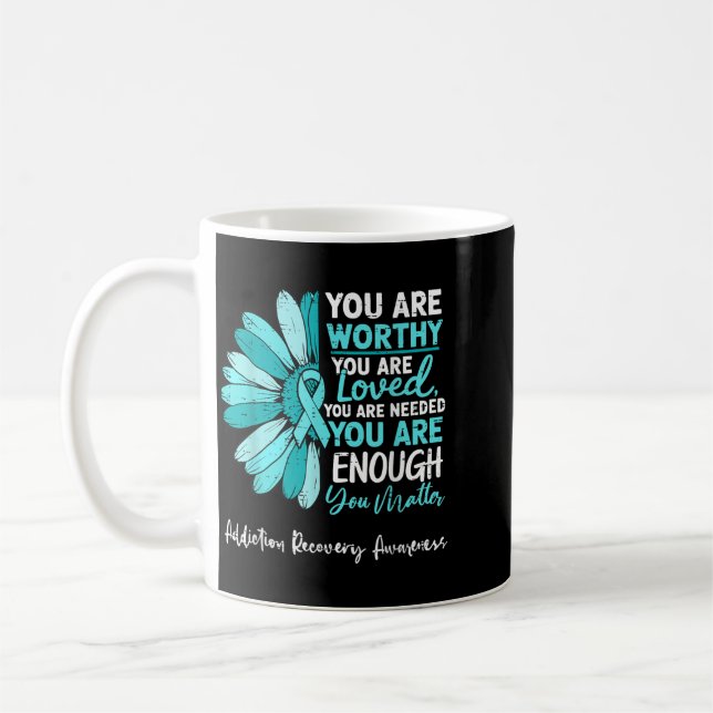 Caneca De Café Conscientização sobre Recuperação de Dependência M (Esquerda)