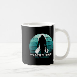 Caneca De Café Conscientização sobre suicídio de veteranos milita