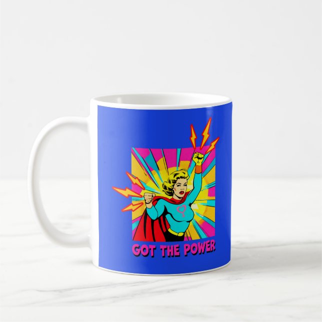 Caneca De Café Consegui o Relâmpago de energia das mulheres Power (Esquerda)