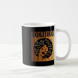 Caneca De Café Conselheira de Mulheres Afro-Americanas Histórias 