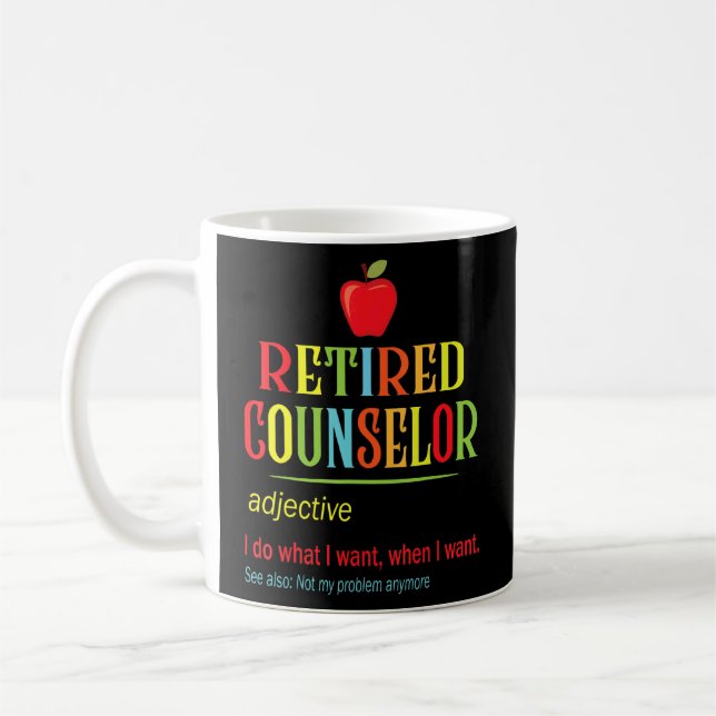 Caneca De Café Conselheiro aposentado faço o que quero quando não (Esquerda)