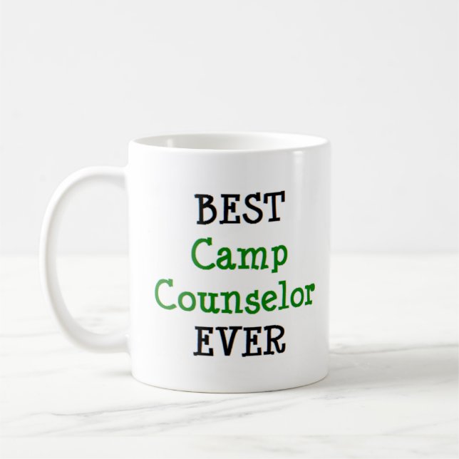 Caneca De Café conselheiro de acampamento, melhor (Esquerda)