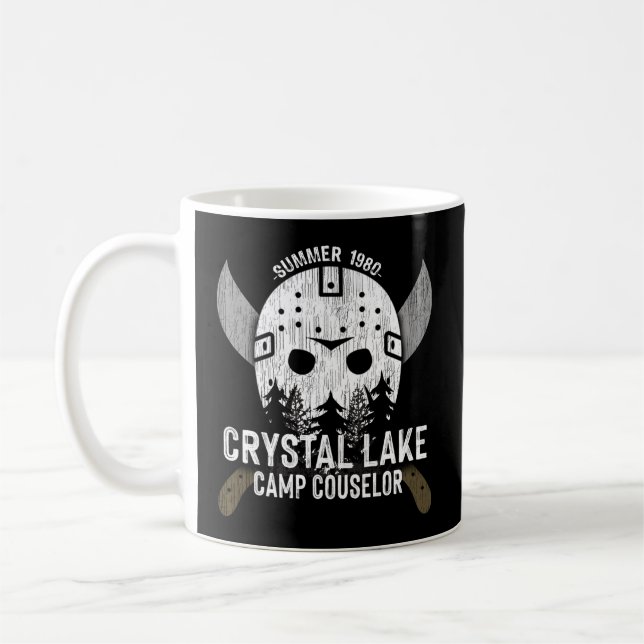 Caneca De Café Conselheiro do Crystal Lake Camp Hockey com Ventil (Esquerda)