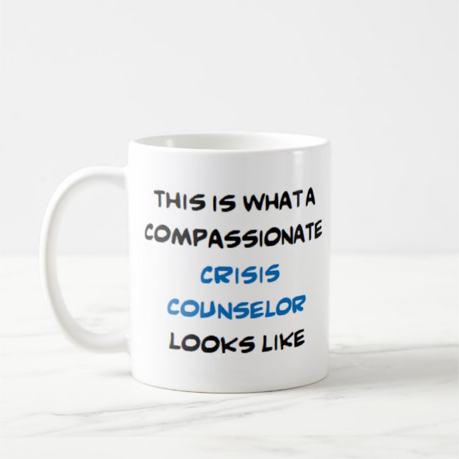Caneca De Café conselheiro em crise, compaixão (Esquerda)