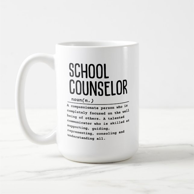 Caneca De Café Conselheiro escolar (Esquerda)